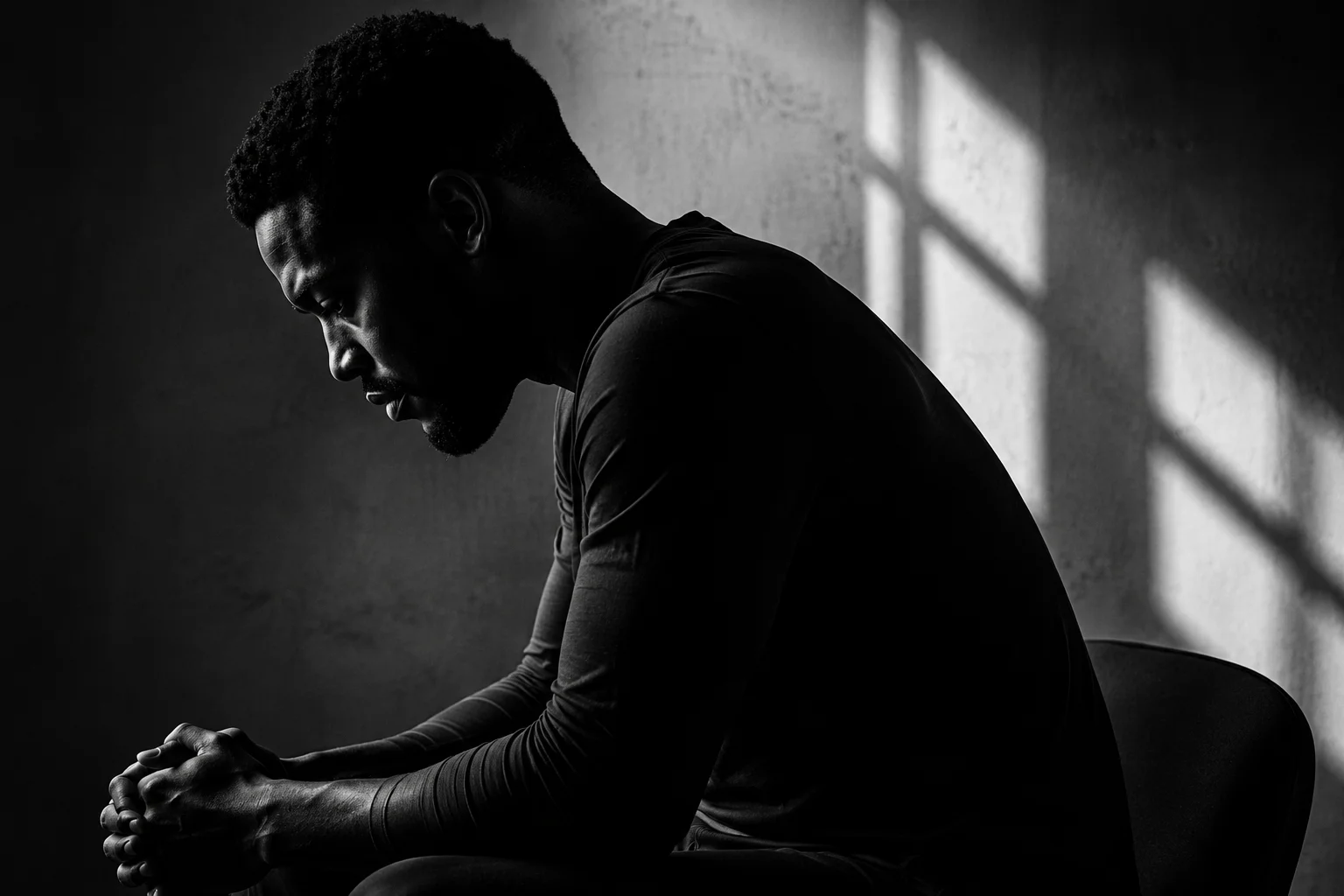 Contemplation in shadows and light
